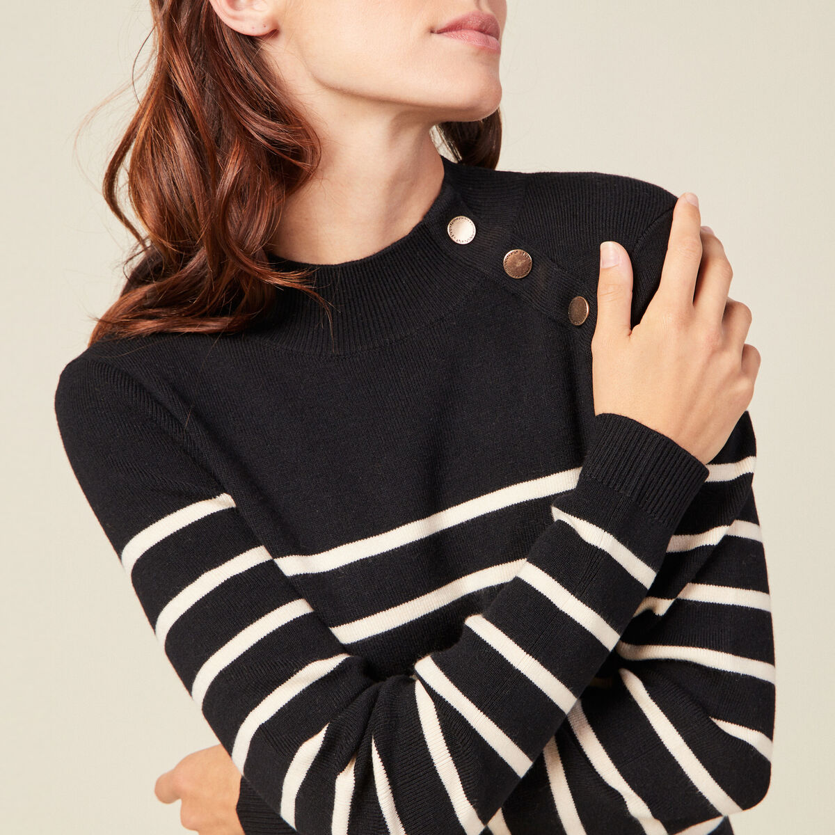 Robe pull éco-responsable noir femme
