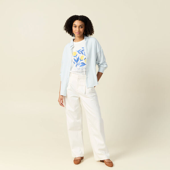 t shirt manches courtes blanc femme T-shirt manches courtes blanc femme