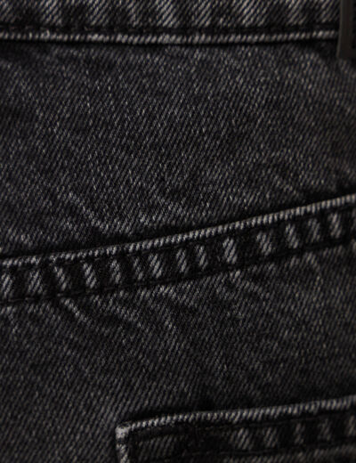 Jeans loose 5 poches denim noir homme