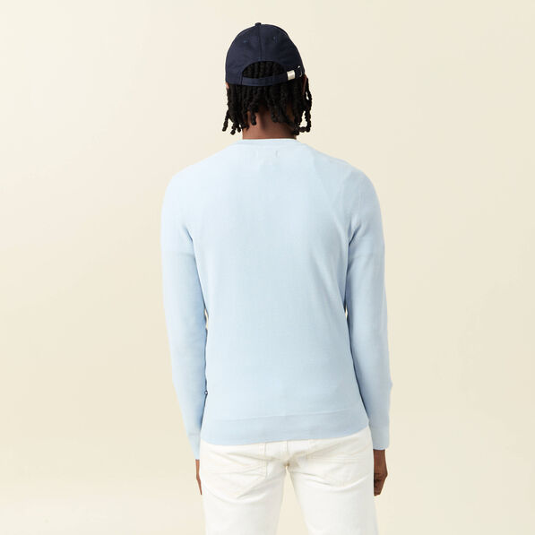 pull eco responsable bleu ciel homme Pull éco-responsable bleu ciel homme