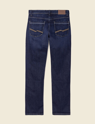 Jeans regular 5 poches denim brut homme