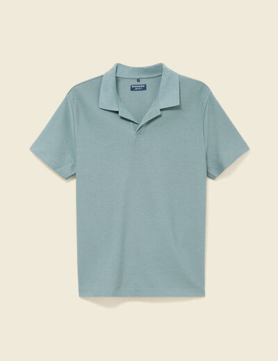 Polo manches courtes bleu gris homme
