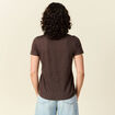T-shirt en lin marron femme