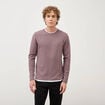 T-shirt manches longues mauve homme