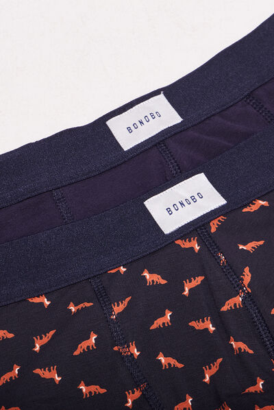 Lot 2 boxers bleu marine homme