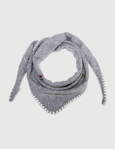 &Eacute;charpe gris clair femme