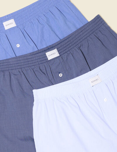 Lot 3 caleçons bleu foncé homme