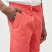 Bermuda en coton rouge corail homme