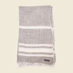 Foulard à franges vert olive homme