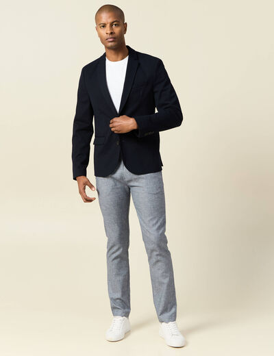 Pantalon chino bleu marine homme