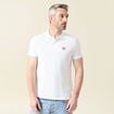 Polo manches courtes blanc homme