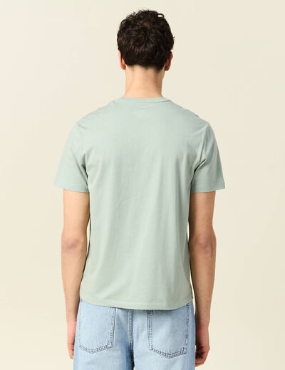 T-shirt éco-responsable vert olive homme