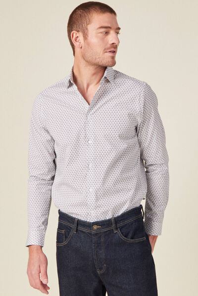 Chemise éco-responsable blanc homme