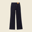 Jeans flare taille haute denim brut femme
