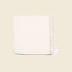 Foulard franges et pampilles ecru femme