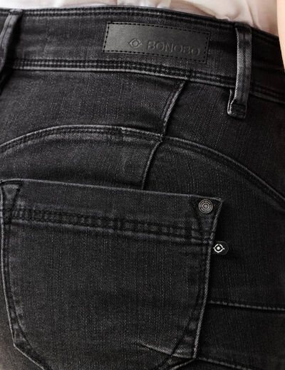 Jeans Marylin - skinny push up denim gris femme