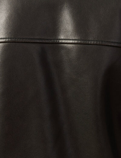 Blouson aviateur manches longues marron fonc&eacute; homme