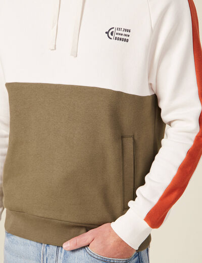 Sweat éco-responsable taupe homme