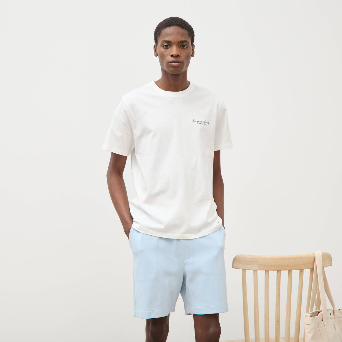 Bermuda bleu ciel homme