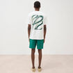 T-shirt ample en coton manches courtes ecru homme