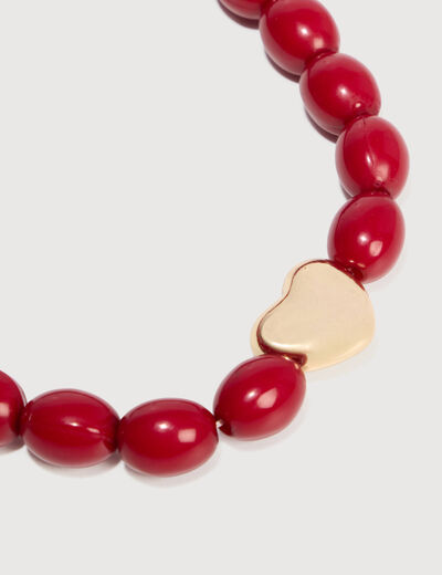 Collier rouge femme