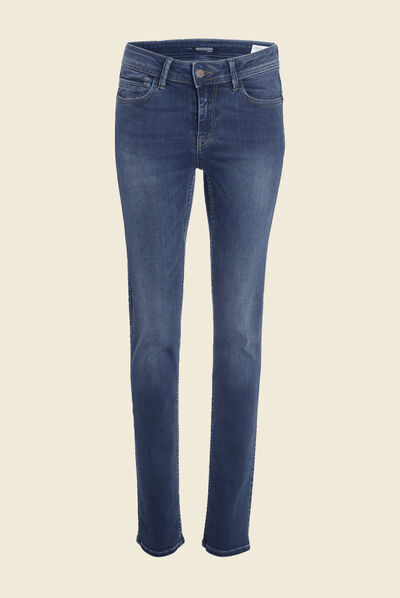 Jeans Demi - regular taille haute denim stone femme