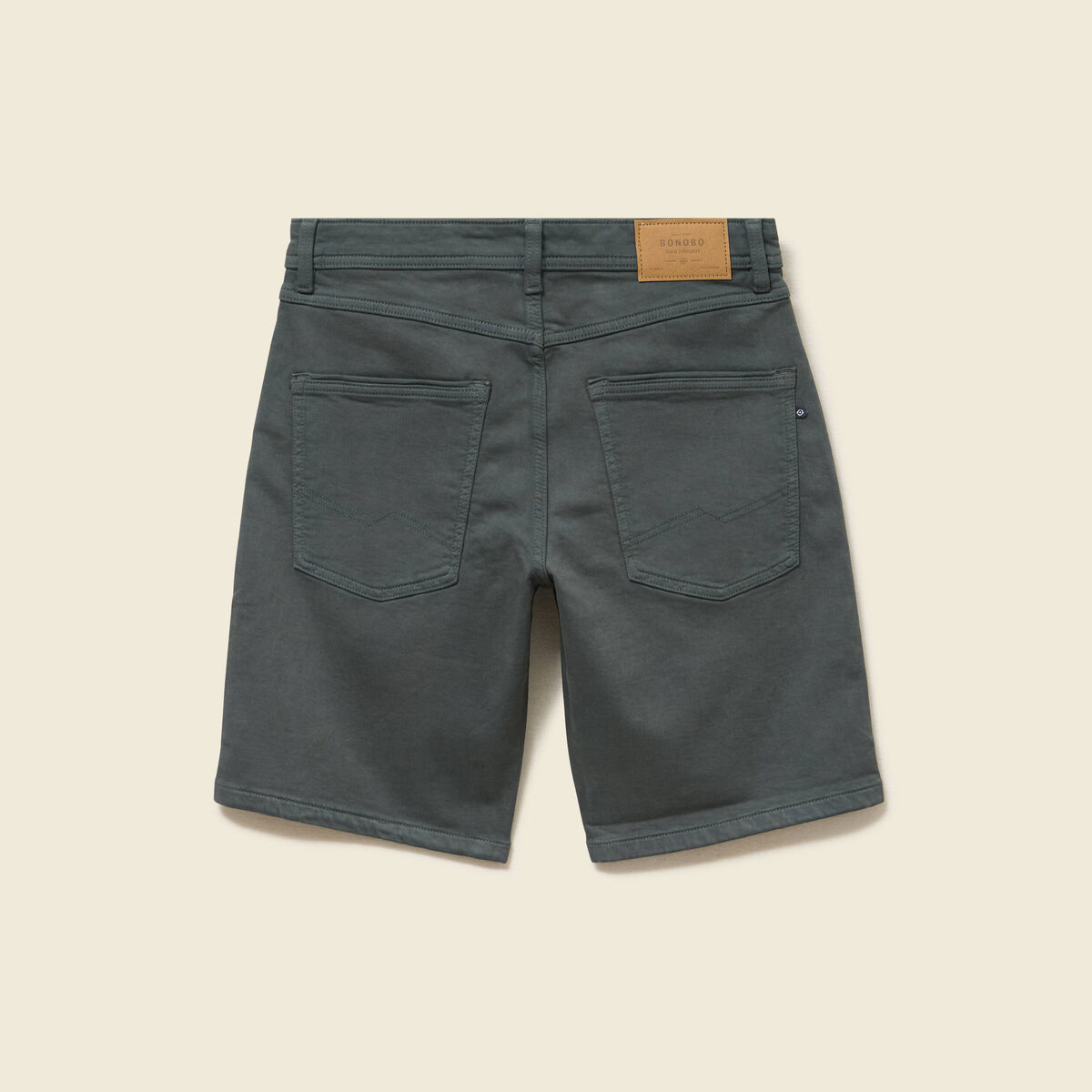 Bermuda vert kaki homme