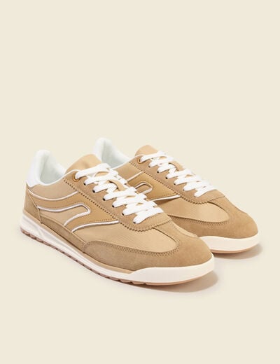 Sneakers marron clair femme
