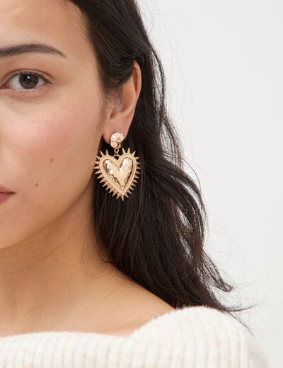 Boucles d'oreilles couleur or femme