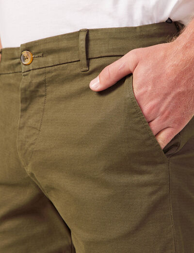 Pantalon slim Instinct chino taupe homme