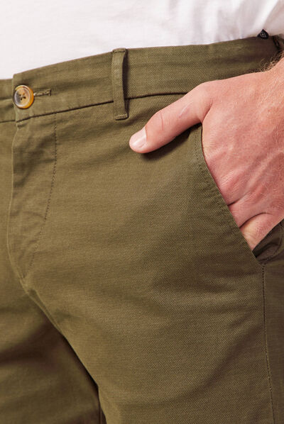 Pantalon slim Instinct chino taupe homme