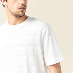 t shirt manches courtes ecru homme T-shirt manches courtes ecru homme