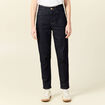 Jeans mom fabriqu&eacute; en France denim brut femme