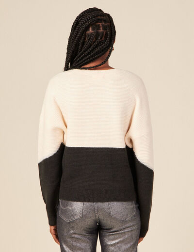 Pull éco-responsable ecru femme