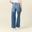 Jeans large taille haute denim stone femme