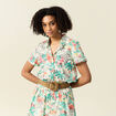 Chemise manches courtes blanc femme