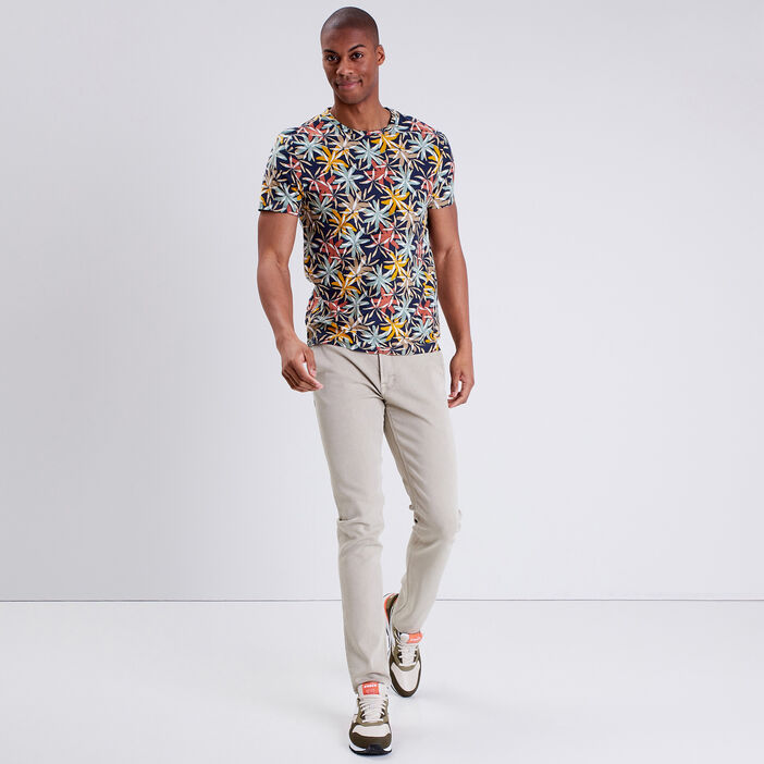 T-shirt manches courtes multicolore homme