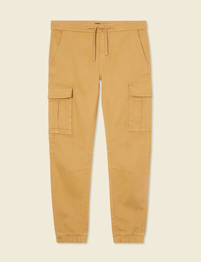 Pantalon battle bas resserré vert kaki homme