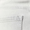 Jeans large taille haute denim gris clair femme