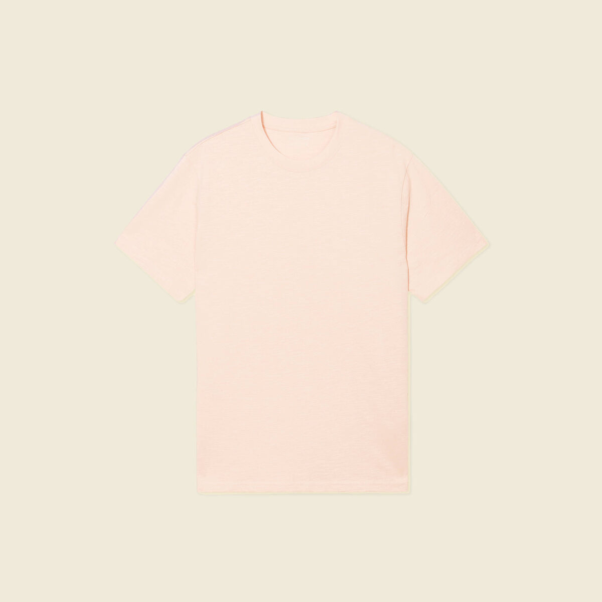 T-shirt éco-responsable rose clair homme