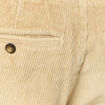 Pantalon jogger velours côtelé beige homme