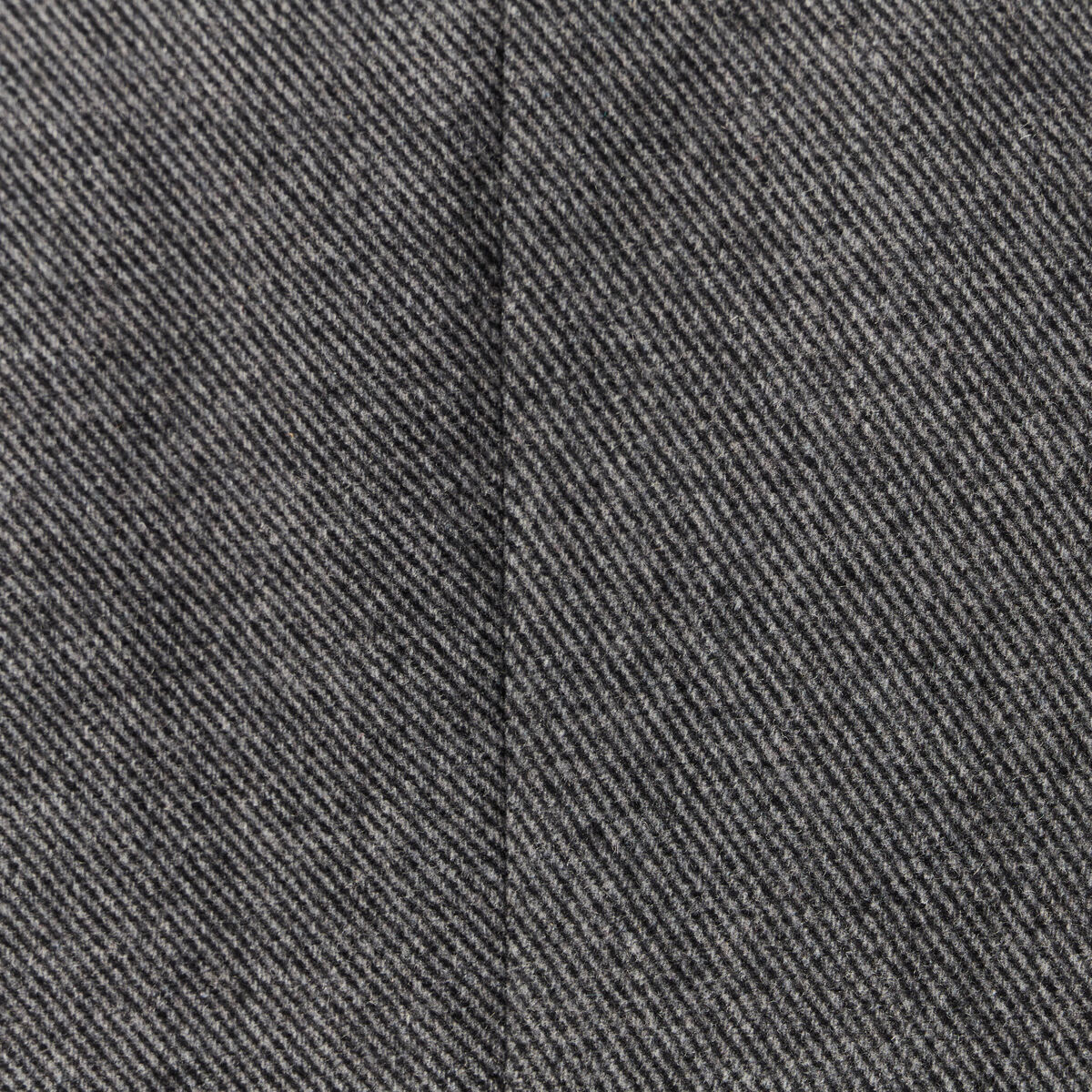 Manteau droit mi-long col montant gris fonc&eacute; homme