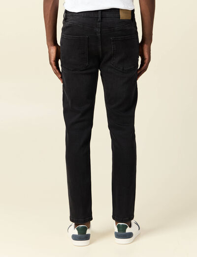 Jeans skinny tapered denim noir homme