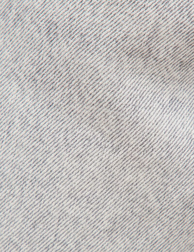 Jeans loose longueur 34 en coton denim gris clair homme