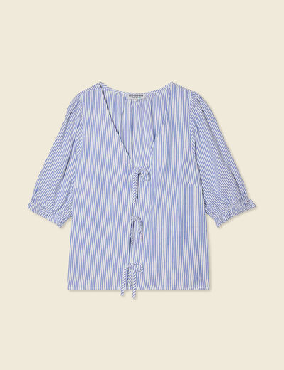 Blouse manches 3/4 ecru femme