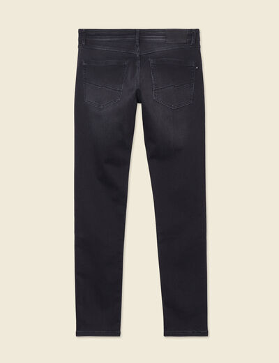 Jeans slim 5 poches denim snow noir homme