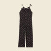 Combinaison pantalon bretelles noir femme