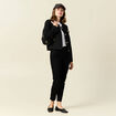 Jeans slim 7/8ème denim noir femme