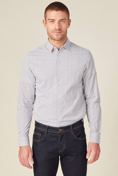 Chemise éco-responsable blanc homme