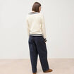 Pull manches longues ecru femme